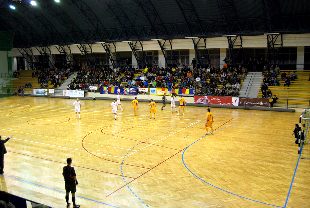 Romnia - Szlovnia bartsgos futsal mrkzs - Sportcsarnok