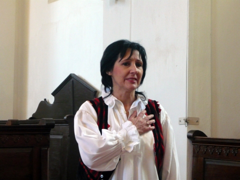 » Meister Éva előadása a kézdivásárhelyi református templomban és Kézdiszentkereszten