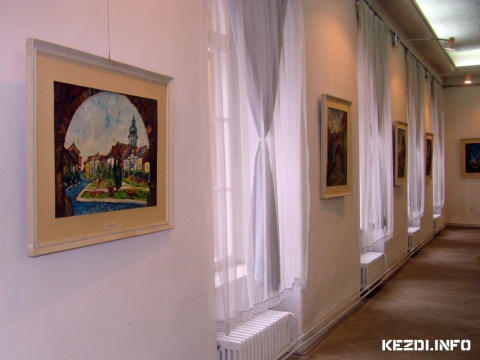 Incze István Udvarterek című festészeti kiállítása (fotó: Dobolyi Annamária)