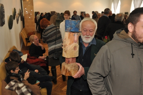 Vetró András szobrászművész 70 éves egyéni kiállítása - fotó: Vetró Bodoni Barnabás
