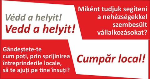 Vedd / V�dd a helyit! - Online seg�ts�g helyi v�llalkoz�knak - Vedd / V�dd a helyit! - Online seg�ts�g helyi v�llalkoz�knakA H�romsz�ki K�z�ss�gi Alap�tv�ny vezetős�g�nek kezdem�nyez�s�re, k�z�s �sszefog�ssal elk�sz�lt egy kereskedelmi port�l a https://haromszeki.ro/hu c�m alatt, azzal a c�llal, hogy seg�ts�k a szorult helyzetben l�vő helyi v�llalkoz�sokat, amelyek arra k�nyszer�ltek, hogy egy időre felf�ggessz�k a tev�kenys�g�ket. A kisv�llalkoz�sok koronav�rus okozta gazdas�gi ellehetetlen�l�s miatt vesz�lybe ker�ltek, helyzet�k kil�t�stalann� v�lt.

Vedd / V�dd a helyit! port�lon kereszt�l lehetős�g van helyi szolg�ltat�sokat �s term�keket kedvezm�nyes �ron rendelni, megelőlegezett kifizet�ssel. Azaz, a v�s�rl� kifizeti a term�ket/szolg�ltat�st, amit konkr�tan csak k�sőbb kap k�zhez. Erre szerződ�ses form�ban v�llal garanci�t a v�llalkoz�.

V�s�rl�sunkkal nemcsak magunknak tesz�nk j�t, hanem seg�tj�k a v�llalkoz�t is, aki jelenleg k�szp�nzhi�nnyal k�szk�dik. Ha őket seg�tj�k, �nmagunkat is t�mogatjuk! Hiszen ha a v�s�rl�knak k�sz�nhetően a kisv�llalkoz�sok fennmaradhatnak, akkor folytathatj�k tev�kenys�g�ket a kr�zishelyzet ut�n �s szebb� tehetik mindennapjainkat.

Arra biztatjuk a h�romsz�kieket, hogy előlegezz�k meg bizalmukkal a helyi v�llalkoz�kat, �s vegy�k ig�nybe a portal szolg�ltat�sait. A h�romsz�ki v�llalkoz�k pedig itt regisztr�lhatnak: https://www.haromszeki.ro/hu/vedd-a-helyit

B�zunk benne, hogy a Vedd / V�dd a helyit! kezdem�nyez�s a Koz�ss�gi k�rty�hoz vagy a H�romsz�ki V�llalkoz�s / H�romsz�ki Term�k programhoz hasonl�an serkenti a helyi egy�ttműk�d�st �s a k�z�ss�g jav�t szolg�lja.

HKA h�rszolg�lat