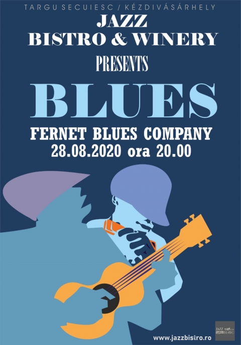 Fernet Blues Company a Jazz udvarban - 2020 augusztus 28-n pnteken 20:00 rtl a kzdivsrhelyi Jazz Bistro and Winery borudvar vendge a brassi Fernet Blues Company zenekar.

Repertorjukban a hagyomnyos amerikai blues, a mmoros modern rocknroll frissessgvel s knnyed pop feelinggel fondik ssze.

Tagok: Cristi Oprea szjharmonika, Gabi Isac basszusgitr, Yokko nek, gitr, Vetr B. S. Andrs gitr, Isac Vlad dobok.

www.jazzbistro.ro

https://www.youtube.com/watch?v=GOacKG8X0Ss

https://www.youtube.com/watch?v=GOhBsHH0fxQ