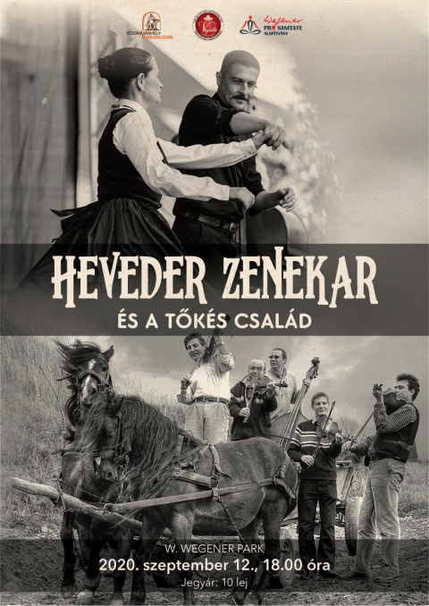 A Heveder Zenekar �s a Tők�s csal�d t�ncos, zen�s előad�sa a W. Wegener Parkban