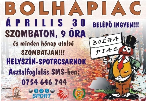Bolhapiac prilisban a Sportcsarnokban vagy a Sportcsarnok előtti tren - Bolhapiac, Kzdivsrhelyen a Sportcsarnokban vagy a Sportcsarnok előtti tren prilis 30, Szombaton, reggel 9 rai kezdssel. Szeretettel vrunk mindenkit.. 
