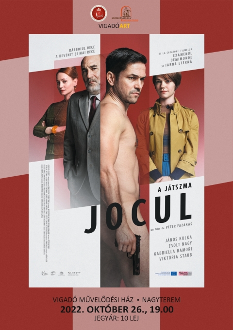 Vigad� Mozi - Fazakas P�ter rendező, A j�tszma c�mű magyar krimi, filmdr�m�ja a Vigad�ban - Vigad� Mozi - Fazakas P�ter rendező, A j�tszma c�mű magyar krimi, filmdr�m�ja a Vigad�ban.

A Vigad� Művelőd�si H�z szervez�s�ben, 2022. okt�ber 26-�n (szerda), 19 �r�t�l, a Vigad� Mozi keret�n bel�l Fazakas P�ter rendező, A j�tszma c�mű magyar krimi, filmdr�m�j�t tekinthetik meg az �rdeklődők a Vigad� Művelőd�si H�z nagyterm�ben. 

https://www.youtube.com/watch?v=fxDAkNzkzFw

1963, Budapest. Az �llambiztons�g tisztje, Jung Andr�s (Nagy Zsolt), �lete t�k�letes: boldogan �l feles�g�vel, �v�val (H�mori Gabriella) �s az egyetlen dolog, ami elől�ptet�s�t h�tr�ltatja, egy versengő koll�ga, Kulcs�r (Scherer P�ter). Amikor felbukkan a m�ltb�l egy lez�ratlan �gy kapcs�n a legend�s k�m, Mark� P�l (Kulka J�nos), fordulat fordulatot k�vet �s kezdet�t veszi egy k�ny�rtelen p�rharc, ahol senki �s semmi nem az, aminek l�tszik, �s egyetlen emberi gesztus az �letedbe ker�lhet.

A j�tszma a Film Positive gy�rt�s�ban k�sz�l, producere Lajos Tam�s (�r�k t�l, A berni k�vet, Apr� mes�k), rendezője Fazakas P�ter (�rul�k, Szabads�g - K�l�nj�rat), a forgat�k�nyvet K�bli Norbert (�r�k t�l, Trezor, A berni k�vet, A vizsga) �rta, operatőre Nagy Andr�s (�r�k t�l, F�lvil�g), v�g�ja Kov�cs Zolt�n, l�tv�nytervezője Vinnai Petra, jelmeztervezője Kemenesi T�nde.
Főszereplői: Kulka J�nos, Nagy Zsolt, H�mori Gabriella, Scherer P�ter �s Staub Vikt�ria.

V�rjuk szeretettel!
Jegy�r: 10 lej.