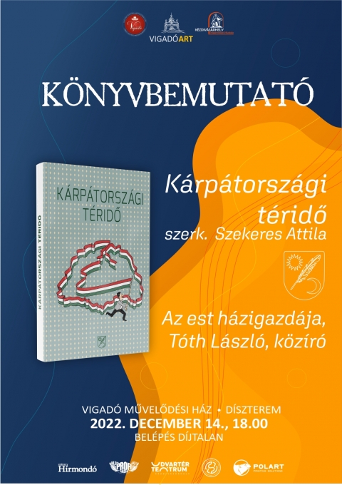 A Sz�kelyf�ldi Magyar �js�g�r�k Egyes�let�nek: K�rp�torsz�gi t�ridő � Nagyjaink Szent Istv�nt�l K�ny�di S�ndorig c�mű k�nyv�nek bemutat�ja a Vigad�ban - A Vigad� Művelőd�si H�z szervez�s�ben, 2022 december 14-�n (szerda), 18 �r�t�l,  a Sz�kelyf�ldi Magyar �js�g�r�k Egyes�let�nek: K�rp�torsz�gi t�ridő � Nagyjaink Szent Istv�nt�l K�ny�di S�ndorig c�mű k�nyv�nek bemutat�j�n vehetnek r�szt az �rdeklődők a Vigad� Művelőd�si H�z d�szterm�ben. 

A K�rp�torsz�gi t�ridő � Nagyjaink Szent Istv�nt�l K�ny�di S�ndorig (Illyefalva, 2022) c�mű k�nyv �tletgazd�ja Galb�cs P�l, szerkesztője Szekeres Attila. A bor�t�t L�phaft P�l vajdas�gi karikaturista, grafikus tervezte. A k�nyv k�llem�ben a k�zdiv�s�rhelyi Szab� Kriszta műszaki szerkesztő munk�j�t dics�ri. Jelen lesz t�bb t�rsszerző, k�zt�k az est h�zigazd�ja, T�th L�szl� k�z�r�, az �tletgazda Galb�cs P�l ny. telev�zi�s szerkesztő, a Sz�kelyf�ldi Magyar �js�g�r�k Egyes�let�nek tiszteletbeli eln�ke, a szerkesztő Szekeres Attila, a H�romsz�k T�rt�nelm�nk rovat�nak vezetője, Fekete R�ka, a H�romsz�k szerkesztője �s Schaffhauser Ildik� ny. telev�zi�s �js�g�r�, az RTV n�met nyelvű ad�s�nak volt főszerkesztője.

A 2021-ben megjelent k�t előző � G�nyhat�r. L�phaft-karikat�r�k k�r�l�rva (szerk. Ambrus Attila, Illyefalva, 2021) �s M�ltb�l j�vendőt. T�rt�nelem hazulr�l (szerk. Szekeres Attila, Sepsiszentgy�rgy, 2021) � siker�n felbuzdulva a SZM�E �jabb f�ba v�gta fejsz�j�t. Ism�t orsz�ghat�rok �ltal sz�tszabdalt magyars�gunkat k�pviselő, no meg �ce�nokon t�lra sodort koll�g�kat k�rtek fel a k�zreműk�d�sre, ugyan�gy, mint az előző k�t esetben, most is Galb�cs P�l �tlete nyom�n. Azzal a k�r�ssel fordultak hozz�juk, hogy magyars�gunk egy-egy kiemelkedő k�pviselőj�hez, t�rt�nelm�nk, kult�r�nk valamely jelentős szem�lyis�g�hez tal�ljanak egy olyan csatlakoz�si m�dot, amiből kider�l, hogy k�zvetve vagy k�zvetlen�l felvette vele a kapcsolatot.
A k�tet szerzői Erd�lyből, Magyarorsz�gr�l, Felvid�kről, a Vajdas�gb�l, Szlov�ni�b�l verbuv�l�dtak, de van k�zt�k a Sz�kelyf�ldről Ausztri�ba vagy a t�voli Hawaii-szigetekre, illetve a Partiumb�l Ausztr�li�ba elsz�rmazott �js�g�r� is.

Sz�p sz�nes paletta kerekedett ki. �Megsz�lal� Bolyai J�nos matematikatud�s, Latinovits Zolt�n sz�n�sz�ri�s, egy nem mindennapi kisiparos, a magyars�g �gy�t �nzetlen�l szolg�l� Szab� B�ni brass�i szűcsmester, Nagy Imre zs�g�di festőműv�sz, S�v�r Elek gyergy�alfalvi festő, Ke�peczi Sebesty�n J�zsef c�merműv�sz, heraldikus, Bart�k B�la, Domokos P�l P�ter, Jagamas J�nos n�prajzkutat�, Pataky K�lm�n opera�nekes, egy sor irodalm�r � Petőfi S�ndor, Karinthy Frigyes, Rejtő Jenő, Szab� Magda, K�ny�di S�ndor, M�ra Ferenc, B�z�di Gy�rgy, ut�bbi kettő a t�rt�nelemben is igen j�rtas �, s hozz�juk csatlakozik L�szl� Gyula r�g�sz. Megjelenik tov�bb� Heltai G�sp�r reform�tor, nyomd�sz �s Szenczi Moln�r Albert reform�tus lelk�sz, nyelv�j�t�, a t�rt�nelmi szem�lyis�gek k�z�l Apafi Mih�ly fejedelem, de előbukkan Bocskai Istv�n, Vajk, azaz Szent Istv�n �s Gizella kir�lyn� is, gr�f Hadik Andr�s �s G�rgei Art�r hadvez�r, G�bor �ron 1848-as �gy��ntő, t�z�r hős, tov�bb� k�t, a korszakhoz k�thető �s egy k�sőbbi politikus is, Kossuth Lajos, Sz�chenyi Istv�n �s Esterh�zy J�nos, v�g�l pedig, de nem utols�sorban a legnagyobb sz�kely, Orb�n Bal�zs.

A k�tetbe szerkesztett, korokat �s hat�rokat �tszelő �r�sok ism�telten bizonys�got tesznek arr�l, hogy mi, magyarok sz�tszabdalts�gunkban is egy�v� tartozunk, k�z�s a nyelv�nk, kult�r�nk, t�rt�nelm�nk. S ezt � mint Szekeres Attila előszav�ban olvashat� � m�g a kiss� pesszimista l�t�sm�d� B�z�di Gy�rgy szociogr�fus �r� meg�llap�t�s�val is igyekeznek igazolni: �Tal�n őrszemek vagyunk most is, nem az elv�laszt� hegyek �tj�r�it őrizz�k az ellens�gtől, hanem az egyetemesebb, emberibb eszm�ket. Helyzet�nk tal�n csak a Gulliver� az �ri�sok orsz�g�ban: nem mi lett�nk kisebbek, hanem a k�r�l�tt�nk levő vil�g vesztette el emberi ar�nyait.�

A k�zelgő kar�csonyra val� tekintettel, a rendezv�nyen mindh�rom, a Sz�kelyf�ldi Magyar �js�g�r�k Egyes�lete �ltal kiadott k�nyv megv�s�rolhat� lesz.
V�rjuk szeretettel!

A bel�p�s d�jtalan