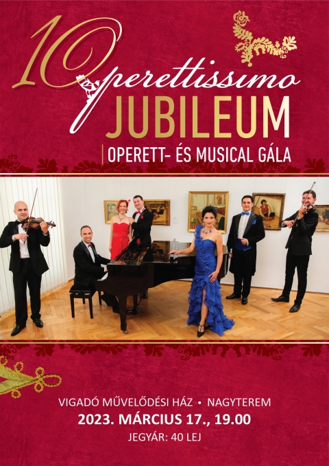 A Kolozsv�ri Operettissimo egy�ttes Jubileumi operett- �s musical g�la estje a Vigad�ban