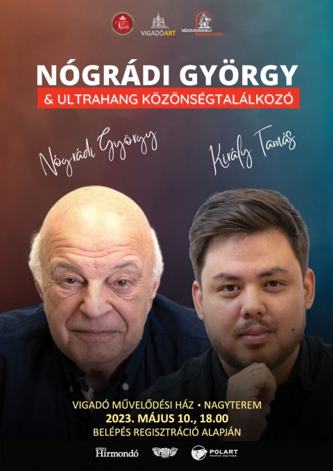 Nógrádi György és Király Tamás - Ultrahang közönségtalálkozó a Vigadóban - A Vigadó Művelődési Ház szervezésében, 2023. május 10-én (szerda) 18 órától, a Nógrádi Györggyel és Király Tamással találkozhatnak az érdeklődők a Vigadó Művelődési Ház nagytermében. A közönségtalálkozó előtt, 17 órától, dedikáltatásra is lehetőség nyílik.
Nógrádi György biztonságpolitikai szakértő és Király Tamás, az Ultrahang nevű sikeres Youtube-csatorna alapító-műsorvezetője első alkalommal lépnek fel Kézdivásárhelyen, közönségtalálkozó keretében.
Nógrádi György szinte megkerülhetetlen, amikor valamely világpolitikára is kihatással lévő esemény elemzéséről van szó, teszi mindezt a rá jellemző dinamikus, a legfontosabb részleteket pontokba szedő retorikájával. Így még egy olyan sokösszetevős konfliktus kapcsán, mint amilyen az orosz-ukrán háború is, felmerülnek új megközelítések.
Feltárulnak olyan kapcsolódások, nyilatkozatok, amelyek egyébként elvesznének a hírek sűrűjében, mégis ezeknek az összefüggésükben való vizsgálata választ adhat több homályos kérdésre is.
Az előadást követően saját kérdéseiket is feltehetik az érdeklődők.
Várjuk szeretettel!
Belépés regisztráció alapján