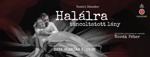 Csoóri Sándor Halálra táncoltatott lány című ballada-játéka a Vigadóban - Ballada-játék a Vigadóban
Csoóri Sándor Halálra táncoltatott lány című ballada-játékát adja elő a Nomád Nemzedék Társulat február 3-án 19 órától a Vigadó Művelődési Központ nagytermében.
Novák Péter rendezésében a Nomád Nemzedék Társulat viszi színpadra az 1959-ben megrendelt darabot. A művet nem kellett aktualizálnia a rendezőnek, hiszen a Halálra táncoltatott lány című darab mondanivalója ma, s mi több örök érvényűen aktuális.
A szerelem csábító édessége, a féltékenység mérge, a tiltás és a dacos ellenállás, a szegénység, valamint a gazdagság, a családi hagyományokért hozott észszerűtlen áldozatok örök küzdelmei kerülnek terítékre. A rendező, Novák Péter így vall a darab megszületésének a szándékáról:
„Minél többet őrizni az eredeti írói szándékból, minél inkább tartani vele a történet sűrűjébe, különös tekintettel arra a megrázó lírai környezetre, amiben megszólal.”
Maga Csoóri Sándor számára is kiemelt szerepet kapott ez a mű, éppen ezért esett erre a rendező választása. Az író ekképpen vallott egykor a különleges dráma létrejöttéről.
„…Ötvenkilenc tavaszán üzenetet kaptam Muharay Elemértől, keressem föl, mert fontos ügyben szeretne velem beszélni. A találkozásunk végeredménye az lett, hogy bevallotta: drámát szeretne íratni velem parasztszínjátszók számára. Drámát velem? Amilyen figyelemmel hallgattam, annyira megrémültem az ötletétől… Amikor elmondtam neki, hogy mostanában nyílott rá a szemem a modern költészetre, s nem szeretnék visszahátrálni. Máris új alkut kínált: írjam meg a darabot versben, sőt úgy írjam meg, hogy legyen benne a néptáncnak, a népzenének is szerepe, mert e kettő forgószelében sodróbb erővel hangozhatnak el zaklatott, modern csillámú szövegek, mint prózai párbeszédekre épülő darabban… Ekkor kezdtem el a balladás, a népdalos, a néprajzos könyveket bújni. S már az első napokban olyan hangok moccanására neszeltem föl, amelyre eddig sose volt fülem. Nem a balladák vagy a dalok voltak újak azok közül a javát ismertem, hanem a nyelv s a nagyvonalú stilizáló készség… A modernség élményét ugyanúgy a saját gyötrődéseim üllőjén kalapáltam ki, ahogy a népköltészet másféleségére is szorultságomban döbbentem rá. De bárhová mentem, bármibe kezdtem az 56-os országrobbanás szilánkjait nemcsak, hogy testemben éreztem vándorolni, de bizonyos voltam abban, hogy végérvényesen bennem maradtak…” (Csoóri Sándor)
*
TÁNCOSOK
Józsa Tamás, Santana Cadena Diána, Chifor Lénárd, Bodnár Dániel, Kiss Sarolta, Gál Nóra, Dajka Ilka, Marosy Gerda, Bolgovics Gergő, Bölcsföldi Bálint, Sosovicza Fanni
*
SZEREPOSZTÁS
Szabó Gábor: Béhr Márton
Sági Erzsi: Kulcsár Viktória
Bíró: Bede Fazekas Szabolcs
Halál: Orosz Ákos
Gazdag legény: Appelshoffer János
Gábor anyja/Öregasszony: Rémi Tünde
Vénasszonyok: Balogh Melinda, Izabella Causanell
Őrmester: Berecz István
*
ZENEKAR
Horváth Balázs – hegedű, harmonika
Deáky Márton – szaxofon
Lajti Ákos/Könczei Bálint – brácsa
Pandák Viktor/Deáky Máté – bőgő
Bősze Tamás Jean-Pierre – ütőhangszerek, koboz
Csurkulya József – cimbalom
*
MUNKATÁRSAK
Dramaturg: Sediánszky Nóra
Zeneszerző: Kelemen László
Látvány-rendező: Kuthy Ágnes
Rendezőasszisztens: Sárosi Emőke
Koreográfus: Berecz István
*
Csoóri Sándor Halálra táncoltatott lány című ballada-játékát színpadra alkalmazta és rendezte Novák Péter.
Támogatók: EMMI, Csoóri Sándor Alap
Jegyek válthatók a VIGADÓ MŰVELŐDÉSI KÖZPONT jegypénztárában minden hétfőn, kedden, szerdán és csütörtökön 8.00 és 16.00 óra között, minden pénteken 8.00 és 14.00 között, valamint előadások előtt egy órával. Jegyár: 25 lej.