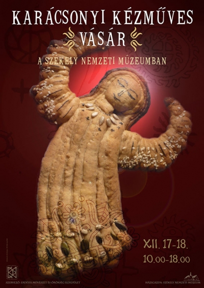 Kar�csonyi k�zm�ves v�s�r - Adventi gyertyaf�ny, forralt bor, m�zeskal�cs �s k�zm�vesek port�k�i v�rj�k hagyom�nyteremt� kar�csonyi v�s�runkon!Helysz�n: Sz�kely Nemzeti M�zeumId�pont: 2011.december 17-18.Nyitva tart�s: 10-18 �r�igMegny�t�: december 17-�n 10.30-korA bel�p�s d�jtalan!December 17-�n 11 �r�t�l a Bart�k Teremben Sar�ny Istv�n-P�ter Alp�r: Mes�s Sz�kelyf�ld c�m� mesek�nyve els� k�t k�tet�nek bemutat�ja, gyerekfoglalkoz�ssal egybek�tve. December 18-�n 15 �r�t�l Istv�n Ildik� �s a Folker egy�ttes muzsik�ja teszi hangulatoss� a d�lut�nt.Szeretettel v�rjuk!A v�s�r szervez�i: G�l Andrea keramikus �s V�rallyay R�ka m�v�szett�rt�n�sz (Erd�lyi M�v�szet �s �r�ks�g Egyes�let) �s a h�zigazda: Vargha Mih�ly m�zeumigazgat�