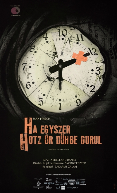 Max Frisch: Ha egyszer Hotz úr dühbe gurul - színházi bemutató - 2012. április 1., vasárnap 19 órától Max Frisch: Ha egyszer Hotz úr dühbe gurul - a Kézdivásárhelyi Városi Színház bemutatója.Fordító: Gera GyörgyRendező: Zakariás ZalánDíszlet- és jelmeztervező: György EszterZene: Ardeleanu DanielElőadják: Dávid Attila Péter, Gulácsi Zsuzsanna, Orbán Levente, Kófity Annamária, Veres Előd, Lung László Zsolt, Molnár Orsolya