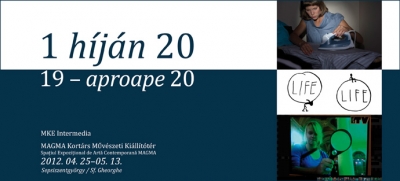 1 h�j�n 20 INTERM�DIA - ki�ll�t�s - 1 h�j�n 20 INTERM�DIA - ki�ll�t�s - bemutat� - arch�vum - A Magyar K�pz�m�v�szeti Egyetem Interm�dia Tansz�k�nek ki�ll�t�saKI�LL�T�K: A. �D�M J�zsef, BARNAF�LDI Anna, B�LCSKEY Mikl�s, CS�LL�G Andr�s, DONKA Gergely, EKKER Nikoletta, G�R�G Ferenc G�bor TATLIN, HAJDU Zsolt, HITKA Vikt�ria, IPSICS Barbara, KAMONDI Gabriella, KASZ�S Tam�s, KOV�CS BUDHA Tam�s, L�R�NT Anik�, �SZ-VARGA Szabina, MIKUL�N D�vid, MODOR Vikt�ria, P�STI Katalin, S�RAI Borb�la Luca, SEEMAN Adrienn, SIMON Zsuzsanna, S�S J�zsef, SUR�NYI Mikl�s, SOCI�T� R�ALISTE, SUR�NYI N�ra, SZ�CS�NYI-NAGY L�r�nd, SZIL�GYI Robin, TULISZ Hajnalka �s sokan m�sokMegnyit�: 2012. �prilis 24-�n, 18 �rakorA ki�ll�t�st megnyitja: PETERN�K Mikl�s, Interm�dia tansz�kvezet�Kapcsol�d� program:BEMUTAT� 2012. �prilis 24-�n, 16 �r�t�lKOZMA �va: M�diam�v�szeti gy�jtem�ny �s adatb�zishttp://www.catalog.c3.hu/A ki�ll�t�s 2012. �prilis 25-e �s m�jus 13-a k�z�tt l�togathat�, h�tf� �s �nnepnapok kiv�tel�vel naponta 11-19 �ra k�z�tt.Az esem�ny r�sze a Szent Gy�rgy Napok 2012 rendezv�ny sorozatnak.Szervez�k: Magma Kort�rs K�zeg Egyes�let, Sz�kely Nemzeti M�zeumProdukci�s partner: C3 Kultur�lis �s Kommunik�ci�s K�zpont Alap�tv�ny www.c3.huPartnerek: Magyar K�pz�m�v�szeti Egyetem, Kov�szna Megye Tan�csa, Szent Gy�rgy Napok 2012T�mogat�k: Sepsiszentgy�rgy Megyei Jog� V�ros Tan�csa, Domo RT., Agora Panzi�, Kobak DesignM�dia partnerek: H�romsz�k, Sz�kely H�rmond�, transindex.ro, sepsiszentgyorgy.info, kezdi.info, modernism.ro, FlashArt