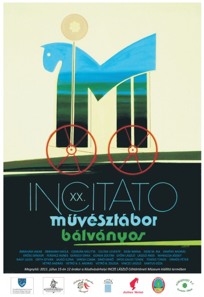XX. Incitato művésztábor Bálványos tárlat 2012 július - A kézdivásárhelyi Incze László Céhtörténeti Múzeum következő kiállítása a XX. Incitato művésztábor tárlataMegnyitó: 2012. július 15.-én 12 órakor a kézdivásárhelyi Incze László Céhtörténeti Múzeum kiállítótermébenA kiállítást méltatja: Bálint Ágnes művészettörténészKözreműködik: Csavar Ágnes népdalénekesFotók: Dobolyi AnnamáriaA XX. Incitato Művésztábor résztvevői:Ábrahám JakabÁbrahám ImolaCsórján MelittaCsutak LeventeDeák BarnaDeák M. RiaDimény AndrásErőss SándorFerencz ÁgnesGergely ErikaGonda ZoltánGyőri LászlóLászló ÁkosMiholcsa JózsefNagy LajosOrth IstvánSajgó IlonaSárosi CsabaSimó EnikőSipos Gaudi TündeTomos TündeÜrmös PéterVetró AndrásVetró B.S. AndrásVetró B. ZsuzsaVincze LászlóXantus GézaA kiállítás augusztus 19.-ig tekinthető meg.