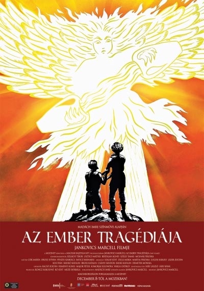Jankovics Marcell - Az ember trag�di�ja c. anim�ci�s film k�zdiv�s�rhelyi bemutat�ja - filmvet�t�s a Magyar Kult�ra Napja tisztelet�re - 2013. janu�r 21-�n h�tf�n 17 �rakor filmvet�t�s a Magyar Kult�ra Napja tisztelet�re: Jankovics Marcell - Az ember trag�di�ja c. anim�ci�s film k�zdiv�s�rhelyi bemutat�jaA Magyar Kult�ra Napj�nak el�est�j�n, Mad�ch Imre dr�ma�r� sz�let�snapj�n sorra ker�l� rendk�v�li esem�nyre Magyarorsz�g Kultur�lis K�zpontja sepsiszentgy�rgyi fi�kj�nak k�zrem�k�d�s�vel ker�l sor. Az esem�nyen jelen lesz Lakatos Mih�ly, az MKK igazgat�ja, az �nnep alkalm�b�l besz�det mond Borcsa J�nos irodalomkritikus.K�zdiv�s�rhelyen a magyar kult�ra nagy egy�nis�g�t, Mad�ch Imre dr�ma�r�t Jankovics Marcell kult�rt�rt�n�sz monument�lis rajzfilm adapt�ci�j�n kereszt�l id�zik meg a Magyar Kult�ra Napj�n. Jankovics Marcell rajzfilmrendez�, grafikus, k�nyvillusztr�tor, kult�rt�rt�n�sz, �r�, 23 �vvel ezel�tt kezdte forgatni Mad�ch Imre: Az ember trag�di�ja c. dr�m�j�nak rajzfilmes adapt�ci�j�t. A tavaly bemutatott anim�ci�s film �d�mnak �s �v�nak a vil�gt�rt�nelmen kereszt�l val� �tj�t mutatja be. A Kossuth- �s Bal�zs B�la-d�jas Jankovics nemcsak illusztr�lta �s megrendezte, hanem �jra-, �s �t�rtelmezte, aktualiz�lta a magyar irodalom gy�ngyszemek�nt sz�mon tartott dr�m�t. Az egyes sz�neket a bemutatott kor technik�ival jelen�ti meg, �gy alak�tva a mad�chi sz�nm� illusztr�ci�j�t a maga saj�tos, l�tom�sos k�lt�szet�vel filozofikus �lomvil�gg�.