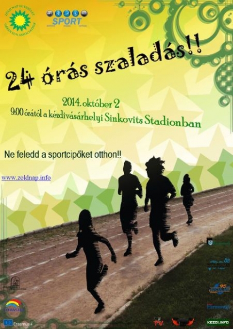 Hetedik alkalommal rendeznek 24 órás szaladást - A Zöld Nap Egyesület és a kézdivásárhelyi sportiroda az idén is megszervezi a céhes városban a 24 órás futást, október 2-án, csütörtökön reggel 9 órától a Sinkovits stadionban.
Az akció célja felhívni a figyelmet az egészséges életmódra, a szabadidő hasznos eltöltésének lehetőségeire; valamint a szaladás népszerűsítése minden korosztály körében.
Az esemény lényege, hogy 24 órán keresztül folyamatosan szalad legalább egy ember, azonban többen is szaladhatnak egyszerre. A szaladás ugyanakkor nagyon könnyen elérhető és „zsebbarát” sportág. Legutóbb a legfiatalabb futó János Zoé (1 éves és 3 hónapos), a legidősebb pedig Ferencz Gábor a maga 77 esztendejével.
A megmozdulás hatására várhatóan a résztvevők közelebb érzik majd magukhoz a mozgást, mint a testi és lelki egészség megőrzésének egyik módját; szívesen és gyakrabban űzik majd ezt a sportágat, valamint, látva a figyelemfelkeltő erőfeszítéseket, egészséges életmód kialakítására törekszenek.
Minden résztvevő között ajándékot fognak kisorsolni. Érdeklődni, bejelentkezni a futásra a kocsiszo@yahoo.com vagy a 0766.611066 elérhetőségeken lehet.
Támogatók és Partnerek: Kovászna Megyei Sport- és Ifjúsági Igazgatóság, Kézdivásárhely Polgármesteri Hivatala és az Erasmus plusz program
Médiatámogatók: Profi Rádió, Transindex, Kezdi.info, Pluszportál, Székely Hírmondó, Siculus Rádió, Polyp Tv, Háromszék, Szabadidőkalauz
Szerző: Ráduly Attila
Plakátterv: Clara Bejarano