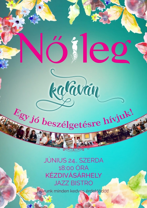 N�ileg-karav�n K�zdiv�s�rhelyen - A N�ileg magazin szerkeszt�s�ge j�nius 24-�n, szerd�n 18:00 �r�t�l besz�lget�sre h�vja az olvas�kat, �rdekl�d�ket a k�zdiv�s�rhelyi Jazz Bistroba.

T�bb mint egy �v telt el az�ta, hogy bemutatkozott a N�ileg, az els� erd�lyi magyar nyelv� n�imagazin. Az erd�lyi n�kr�l sz�l� havilap az indul�s �ta t�bb v�ltoz�son ment �t: �gy janu�rt�l t�bb tartalommal, �j rovatokkal �s t�skabar�t, eleg�nsabb form�tumban jelenik meg.

A hi�nyp�tl� kiadv�ny indul�sakor a szerkeszt�k �gy l�tt�k, hogy meg�rett az id� arra, hogy Erd�lyben egy olyan lap jelenjen meg, amely itthoni t�m�kat, �rt�keket mutat be, dolgoz felig�nyes kivitelben.

Az az�ta eltelt egy �v, �s a tizenn�gy megjelent lapsz�m val�ban olyan �rt�kes embereket, h�tk�znapi h�s�ket, p�ld�t ad� projekteket mutatott be az erd�lyi olvas�knak, amelyek az akkorkit�z�tt sz�nd�kot bizony�tj�k.

V�rjuk �n�ket a szerkeszt�s�gi munkat�rsakkal egy�tt!