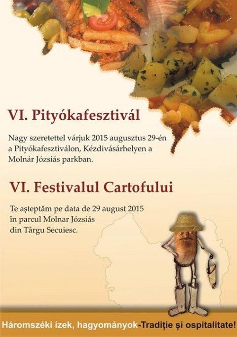 Pityókafesztivál - Augusztus 29.-én szombaton 11 órától, Pityókafesztivál a Molnár Józsiás parkban.