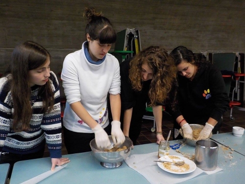 Beszámoló az Iceberg Europe ifjúsági cseréről - 2015. december 14-23. között a Zöld Nap Egyesület képviseletében egy újabb spanyolországi ifjúsági cserén vettek részt kézdivásárhelyi fiatalok. Ezúttal is négy ország (Spanyolország, Lettország, Románia-Székelyföld és Litvánia) résztvevői ismerkedhettek meg egymás kultúrájával és Tenerife (Kanári-szigetek) varázslatos világával. Az Iceberg Europe nevet viselő projekt az Európai Unió támogatásával, az Erasmus+ program keretén belül valósult meg.
Az ifjúsági cseréről készült fotók megtekinthetők a Zöld Nap Egyesület facebook oldalán!
A székelyföldi csapat hat főből állt: a Nagy Mózes Elméleti Líceum XII. osztályos diákjai, Kovács Ildikó, Papp Henrietta és Orbán Renáta,a sepsiszentgyörgyi Székely Mikó Kollégium végzős diákja, Bartha Veres Anna valamint Imre Júlia, aki jelenleg kolozsvári egyetemista. Őket kísérte csoportvezetőként Ramneantu Krisztina, a Zöld Nap Egyesület önkéntese és a helyi önkormányzat alkalmazottja.
Az alábbiakban Orbán Renáta résztvevő részletes beszámolóját ismerheti meg az olvasó.
'Mindannyiunk számára örök emlék marad a Tenerifén töltött tíz nap. Szeptemberben, amikor készülni kezdtünk az ifjúsági cserére még nem tudtuk, hogy milyen érzés lesz december közepén lehúzni a bakancsot és a síkabátot, bepakolni a rövidnadrágot és napszemüveget, hogy elmenjünk a napsütötte Tenerifére.
December 13-án hajnalban indultunk el Bukarestbe, ahonnét Barcelona volt az első megálló, majd (a végére már unalmas) repülés után érkeztünk meg a Kanári-szigetek legismertebbjére. A program 14-én kezdődött, így saját magunk ismerkedtünk a környékkel és egymással legelső este. Másnap aztán mind megérkeztünk a La Esperanza kempingbe, ahol elfoglaltuk helyünket és megkezdtük az ismerkedést a lett, a litván és a helyi (Kanári-szigetek valamelyikéről érkezett) résztvevőkkel. A szervezők olyan csapatépítő játékokkal készültek, melyek segítségével nagyon hamar megtudtuk egymásról a legfontosabb dolgokat. Beszéltünk az elvárásainkról és félelmeinkről. Átvettük a programot és szabályokat találtunk ki. Másnap reggel pedig belevágtunk a feladatunkba: a jéghegy víz alatt maradó, nem szembetűnő részeit a felszínre hozni. Az ’Iceberg Europe’ név tehát tökéletesen lefedte az ottlétünk célját. A kultúránk azon részeit igyekeztünk megmutatni, melyek nem közhelyesek, melyek túlmutatnak a népviselet, zászló, hagyományos ételek bemutatásán. Más népek hatásai a közösségünkre, hogyan kerültünk ide, hagyományaink, jelenlegi életünket befolyásoló tényezőkről beszélgettünk, leginkább a buszon, miközben körbeutaztuk a szigetet.
A saját blúzunk kidekorálása, karkötőkészítés, tűzgyújtás, térképen való igazodás, az óceánban való fürdőzés és búvárkodás mellett látogattunk barlangot, trópusi erdőt, az El Teide vulkánt- Tenerife legmagasabb pontja (3718m)-, múzeumokat. Voltunk számtalan városnézésen, hegyet másztunk, egy helyi egyesületnek segítettünk a szigeten élősködő kártékony növényeket irtani. Készítettünk hagyományos ételt és utaztunk a helyi tömegközlekedéssel.
Esténként az egyes nemzetek külön bemutatót tartottak, így tudtuk meg, hogy a Kanári-szigeteket hét jelentősebb sziget és több kicsi sziget alkotja, a lettek igyekeztek minket a nyelvükön tanítani, a litvánok egy tipikus karácsonyi vacsorára hívtak minket. Mi pedig igyekeztünk bemutatni a székelység eredetét, hagyományainkat. Kóstolót vittünk a pityókás kenyérből, a vaddisznó szalámiból, mézeskalácsból és házicsokiból, valamint néptáncot tanítottunk.
Minden este leültünk és megosztottuk egymással az aznapi legjobb és esetleges legrosszabb pillanatainkat. Aki pedig még tartalékolt energiát az salsa-t tanult, társasjátékozott.
Azt hiszem elmondhatjuk egy életre szóló élmény volt. Feszegettük saját határainkat és felfedeztünk ismeretlen helyeket. Megismertünk más nemzeteket és mindenikünk késztetést érzett utolsó este, hogy odamenjen a másikhoz és a hátára ragasztott lapra leírja azt a pillanatot/érzést, amiért örül, hogy megismerte.
Köszönettel tartozunk A Zöld Nagy Egyesületnek, hogy lehetőséget kaptunk és képviselhettük 2015. december 14-22. között környékünket Tenerifén.'