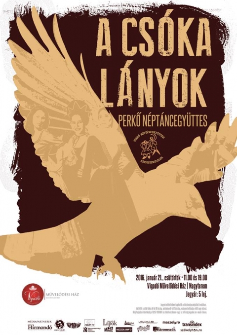 Perk� N�pt�ncegy�ttes - A cs�ka l�nyok - Janu�r 21.-�n cs�t�rt�k�n 11 �s 19 �r�t�l a Perk� N�pt�ncegy�ttes, A cs�ka l�nyok c�m� el�ad�s�n vehetnek r�szt a Vigad� M�vel�d�si H�z nagyterm�ben.
A jegy�r 5 lej.
