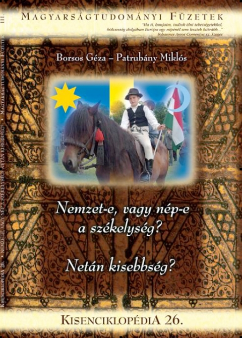 Magyars�gtudom�nyi F�zetek 26. sz�ma - t�rt�nelmi ismeretterjeszt� el�ad�s - 2016 janu�r 30-�n, szombaton 18 �rakor a Gy�jtem�nyek H�z�ban t�rt�nelmi ismeretterjeszt� el�ad�sra ker�l sor.

Bemutat�sra ker�l a Magyarok Vil�gsz�vets�ge �ltal kiadott Magyars�gtudom�nyi F�zetek 26. sz�ma:
Borsos G�za - Patrub�ny Mikl�s: Nemzet-e, vagy n�p-e a sz�kelys�g? Net�n kisebbs�g? - amit a szerkeszt�k teljes eg�sz�ben a sz�kelys�gnek szenteltek.

Szeretettel v�runk, minden �rdekl�d�t.
Bel�pti d�j ingyenes.