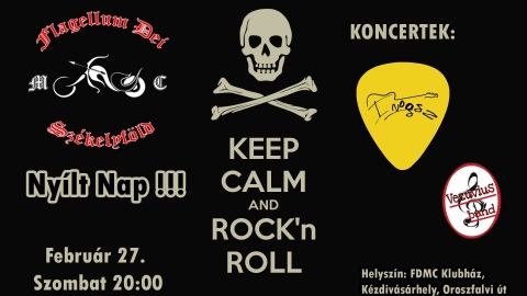 Ny�lt Nap - Inogsz, Vezuvius koncert - �jra nyitva a kapu a FDMC sz�kh�z�ban!!! Szeretettel v�runk minden kedves �rdekl�d�t Febru�r 27. a klubh�zban Ny�lt nap alkalm�val ahol az Inogsz �s a Vezuviusz egy�ttesek szolg�ltatj�k a hangulatot.