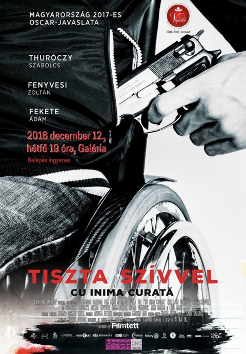 Tiszta sz�vvel bűn�gyi filmdr�ma a Vigad� Moziban - Magyarorsz�g idei Oscar-nevezettje - 2016 december 12-�n, h�tfőn este 19:00 �r�t�l Vigad� Mozi a Vigad� Művelőd�si H�z Gal�ria term�ben ahol a Tiszta sz�vvel (Till Attila filmje) bűn�gyi filmdr�ma vet�t�s�re ker�l sor.

A filmje Magyarorsz�g idei Oscar-nevezettje.

https://www.youtube.com/watch?v=TGHWsIvG6fk

Till Attila kerekessz�kes akci�-v�gj�t�k�nak alapk�rd�se az, hogy nagyobb bűn-e elhagyni egy fogyat�kkal sz�letett gyereket vagy b�rgyilkosk�nt mocskos gengsztereket kiv�gezni. Az akci�d�s t�rt�net k�z�ppontj�ban l�vő h�sz �ves fi�, a haverja �s egy volt tűzolt� mindenn�l jobban retteg, hogy teljesen feleslegesek a t�rsadalom sz�m�ra. Amikor kider�l, hogy az alvil�g sz�m�ra is azok, akkor azt�n igaz�n bevadulnak.

https://www.youtube.com/watch?v=CkGeJ1HnnfQ

Szervező a Filmtett Egyes�let.
Bel�p�s d�jtalan.

https://www.youtube.com/watch?v=JLUD4cPtX_s