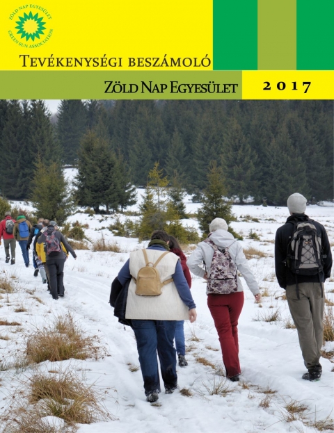 Tevékenységi beszámoló 2017 - Minden újév tervekkel kezdődik, de „visszapillantani” is szükséges. Hihetetlenül gyorsan elrepült a 2017-es év is, s azt kell mondanunk, hogy idén sem volt időnk unatkozni, mert mindig volt mit szervezni. Visszatekintve az eddig megvalósított, valamint a folyamatban levő programokra kijelenthetjük, hogy sikeres volt az elmúlt időszak, sikerült egy pluszt hozni a kézdiszéki civil életbe, maradandó eredményeket felmutatni.
Idén programjaink sora kibővült, újabb tevékenységek kerültek be programtervünkbe és igyekeztünk ezeket a tevékenységeket pontosan az elvárásoknak megfelelően teljesíteni. Remélem, hogy a 2018 év is sok jót tartogat számunkra. Ha a kis csapatunk egy irányba halad, s minden egyes tagunk a saját idejéből, cselekedetével hozzá tud tenni egy darabot az elképzelt és megvalósításra váró feladatokhoz, akkor nagyon bízom abban, hogy 2018 év végén is büszkék lehetünk majd egyesületünkre.
A Ráduly Attila által szerkesztett 16 oldalas kiadvány a szervezet irodájában vagy a világhálón a www.zoldnap.info oldalon olvasható.
Szeretnénk megköszönni minden támogatónak a felkarolást, az önkénteseinknek a fáradhatatlan segítséget és minden kedves partnernek az együttműködést.
