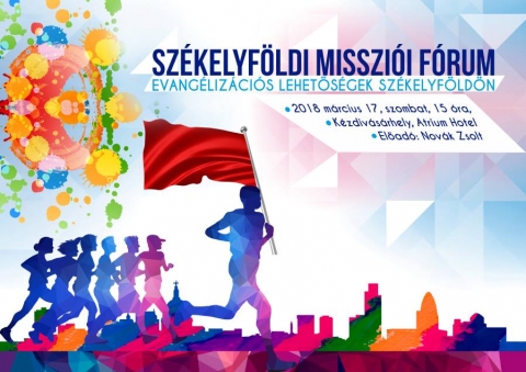 Székelyföldi Misszió Fórum az Atriumban - 2018 március 17-én, szombaton 15 órától az Atrium Hotelben kerül megszervezésre a Székelyföldi Misszió Fórum.
A Székelyföldön élő és szolgáló keresztényekre is rábízza Isten az Ő országának terjesztését a székely nép között. Ennek érdekében tevékenykedünk különböző felekezetek, ki-ki a maga látása szerint, és ennek érdekében, Isten vezetésével, szeretnénk elindítani egy közös evangéliumi mozgalmat a székely nép lelki felemelkedése érdekében.
Előadó Novák Zsolt.
Szeretettel meghívunk, hogy csatlakozz mozgalmunkhoz!