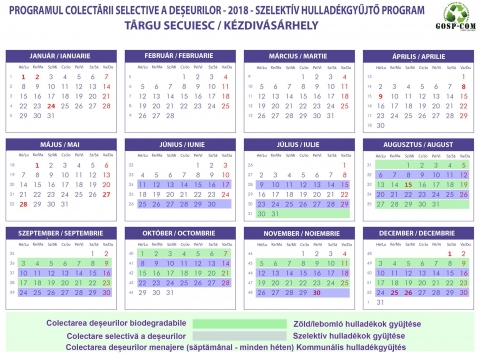 Szelekt�v- �s z�ld/leboml� hullad�kgyűjt�si program - Z�ldhullad�k-gyűjt�s K�zdiv�s�rhelyen - A Gosp-Com Kft. �rtes�ti a mag�nlak�sok tulajdonosait, hogy 2018. j�lius 30-dik�val megkezdi a z�ldhullad�k-gyűjt�st a k�zdiv�s�rhelyi-, ny�jt�di-, sz�szfalvi- �s s�rfalvi mag�nlak�sokt�l.

Megk�rj�k a lakoss�got, hogy az erre a c�lra kijel�lt 240 literes kont�nereket minden h�nap első �s harmadik het�n a h�ztart�si hullad�k gyűjt�s�vel megegyező napokon helyezz�k ki a port�juk el�.

Bővebb inform�ci� a 0267 361 060-as telefonsz�mon vagy a c�g sz�khely�n.