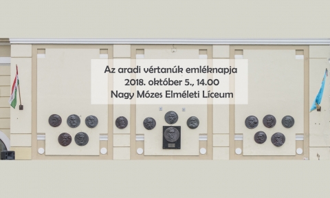 Az aradi v�rtan�k eml�knapja K�zdiv�s�rhelyen - Az aradi v�rtan�k eml�knapja K�zdiv�s�rhelyen

Az 1849. okt�ber 6-�n kiv�gzett 13 aradi �s k�t pesti m�rt�r, k�zt�k Batthy�ny Lajos gr�f, Magyarorsz�g első minisztereln�ke hősi viselked�s�kkel megmutatt�k, hogyan tudnak a magyar �gy�rt harcol�k komoly katona m�dj�ra, m�lt�s�ggal meghalni. Utols� perceikkel is a nemzetnek �s a vil�gnak mutattak p�ld�t a magyar szabads�gharcosokr�l, akiket sok osztr�k csup�n felforgat� aljan�pnek n�zett. J�vőre 170 �ves �vfordul�ja lesz az esem�nynek.  

K�zdiv�s�rhely id�n is tisztelettel eml�kezik az aradi tizenh�romra, az �nneps�get, hagyom�nyosan, a Nagy M�zes Elm�leti L�ceum udvar�n tartj�k okt�ber 5-�n, p�nteken 14 �r�t�l. A műsorban a Nagy M�zes Gimn�zium, valamint a Reform�tus Koll�gium di�kjai vesznek r�szt, a műsort az iskola tan�rai �s di�kjai k�z�sen �ll�tj�k �ssze. A megeml�kez�sbe K�zdiv�s�rhely �nkorm�nyzata �vek �ta bekapcsol�dik. Az �nneps�g koszor�z�ssal �r v�get az iskola egykori tan�ra, az aradi v�rtan�k gy�ntat�papja, Suj�nszky Euszt�k eml�kplakettje előtt.

K�zdiv�s�rhely Polg�rmesteri Hivatala, valamint a k�t szervező oktat�si int�zm�ny szeretettel v�r mindenkit az esem�nyre!