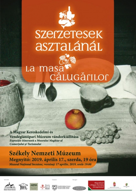 Szerzetesek asztalánál című vándorkiállítás a sepsiszentgyörgyi Székely Nemzeti Múzeumban - A sepsiszentgyörgyi Székely Nemzeti Múzeum szeretettel meghív minden érdeklődőt a SZERZETESEK ASZTALÁNÁL című vándorkiállítás megnyitójára, 2019. április 17-én, szerdán, 19:00 órára.
A szerzetesek étkezési szokásait és a gasztronómiára gyakorolt hatásukat bemutató tárlatot a budapesti Magyar Kereskedelmi és Vendéglátóipari Múzeum még 2015-ben, a megszentelt élet éve alkalmából állította össze.
A kiállítást bemutatja: dr. Saly Noémi muzeológus (MKVM, Budapest), a kiállítás kurátora.
Ft. Márkus András címzetes esperes, az őrkői Mária Világ Királynője Egyházközség plébánosa gondolatokat oszt meg a szerzetesi élet titkairól.
Házigazda: Vargha Mihály múzeumigazgató.